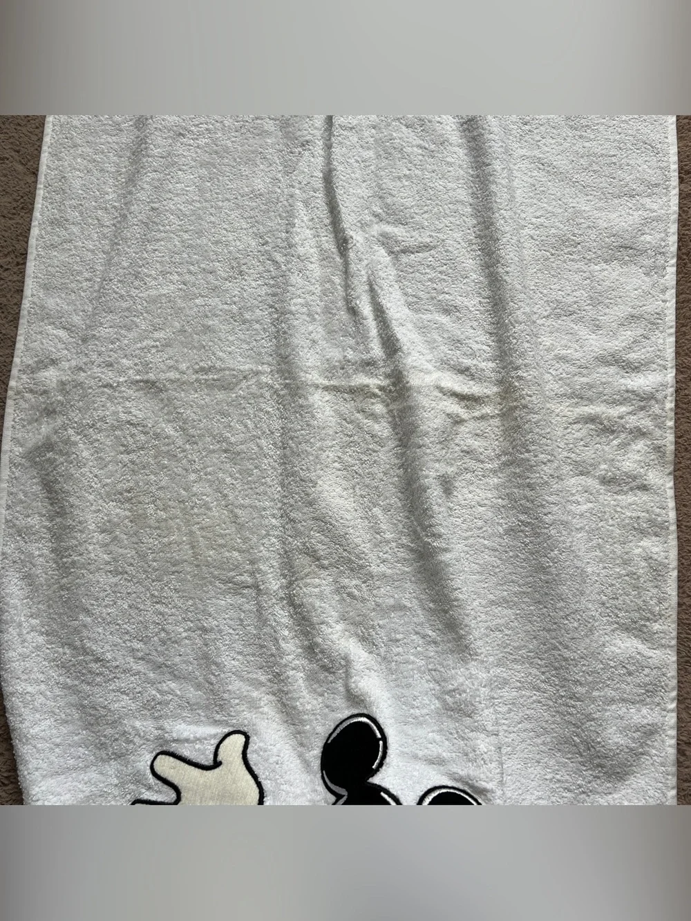 NWT Vtg Walt Disney World Mickey Mouse Cotton Bath Towel Disney Parks One Size